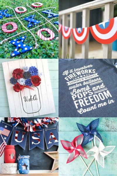 Break out your Cricut or Silhouette and get cutting for Independence Day! These 4th of July cut files will help make your patriotic party special.