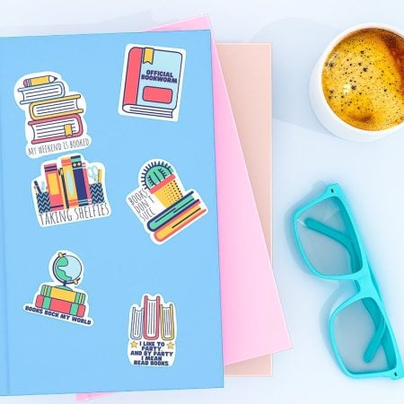 Book lover sticker sheet