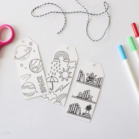 Coloring bookmarks