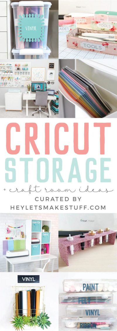 Images of Cricut Storage craft room ideas of organized crafting supplies in a craft room curated by HEYLEYSMAKESTUFF.COM