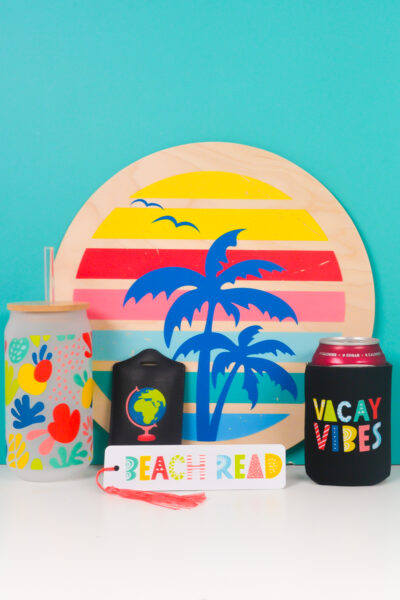 All five DTF projects on a teal background