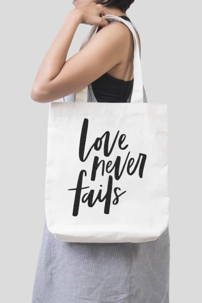 Download this cute, trendy Love Never Fails SVG! It's perfect for Valentine's Day projects, wedding decor, nursery artwork, and so much more!