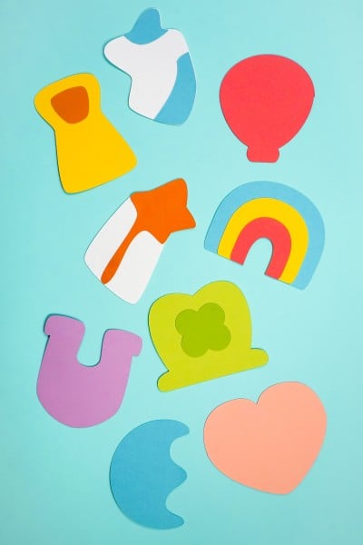 Image of Lucky Charms cutouts made with a Cricut machine