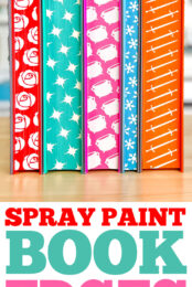 Five ACOTAR books with sprayed edges pin image