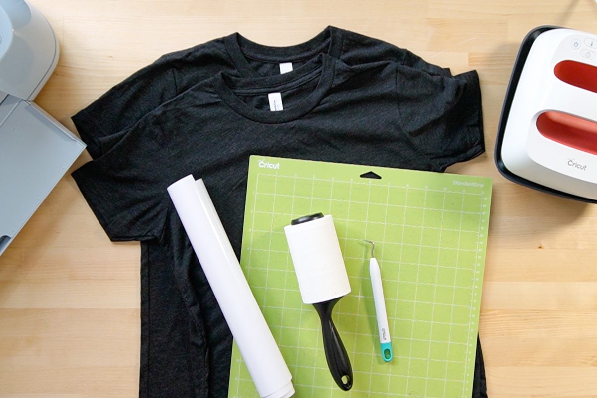 Supplies on table