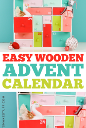 Easy Wooden Advent Calendar Pin Image