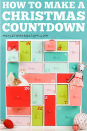 Easy Wooden Advent Calendar Pin Image