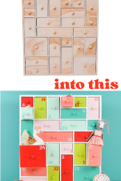 Easy Wooden Advent Calendar Pin Image