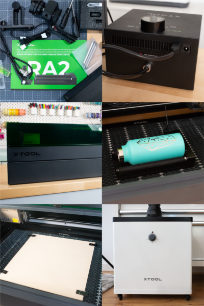 Images of the xTool parts and accessories